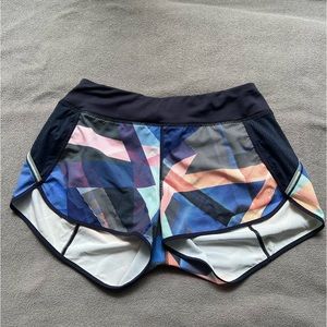 Athleta Colorblock Ready Set Go Running Shorts Size Small